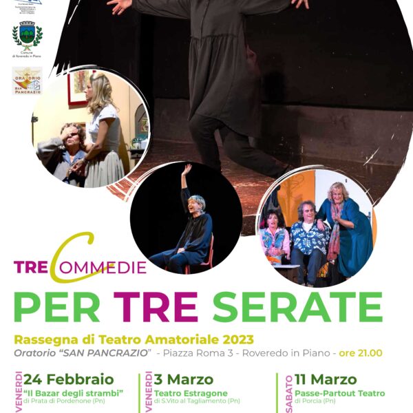 Tre commedie per Tre serate – 2023