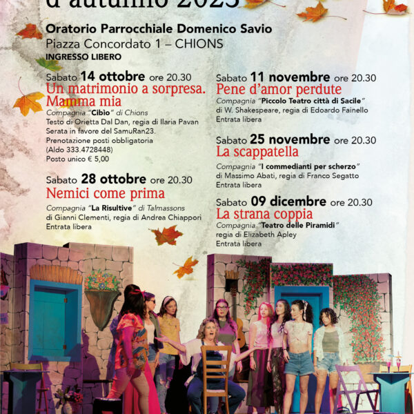 Chions – la rassegna autunnale – 2023